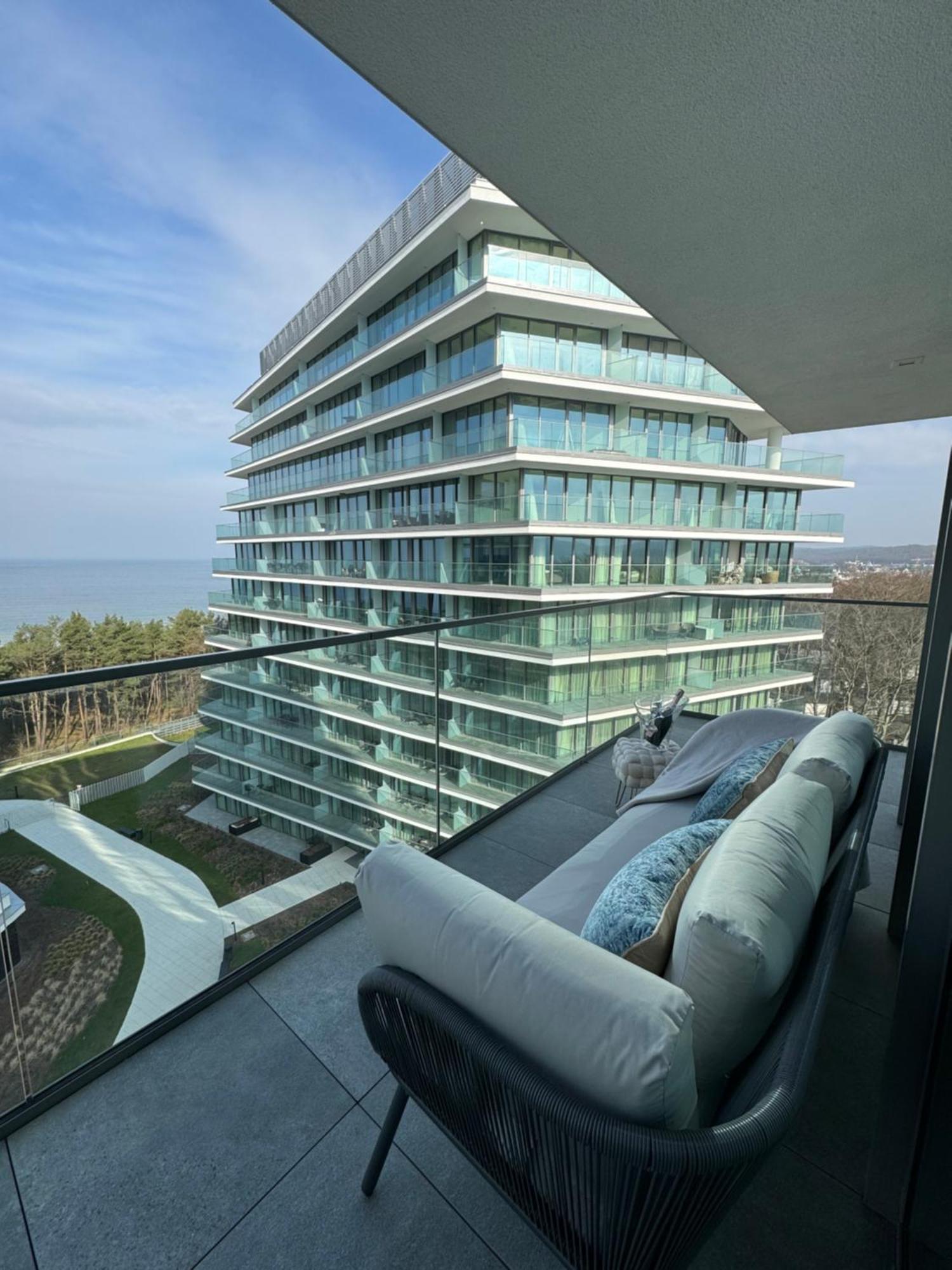 Wave Apartment Tyballtic 7Th Floor With Two Bedrooms And Sea View! Misdroy Exterior foto